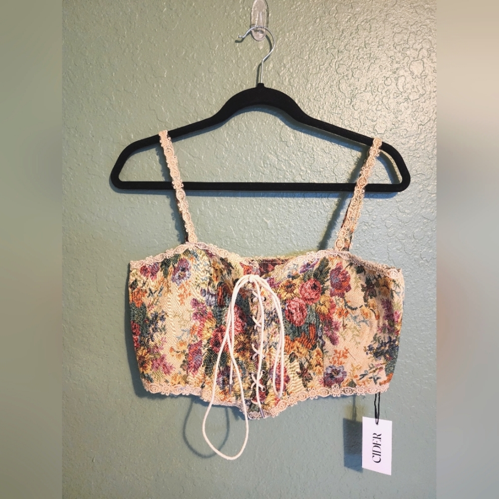 Secret Garden Corset Tank Top